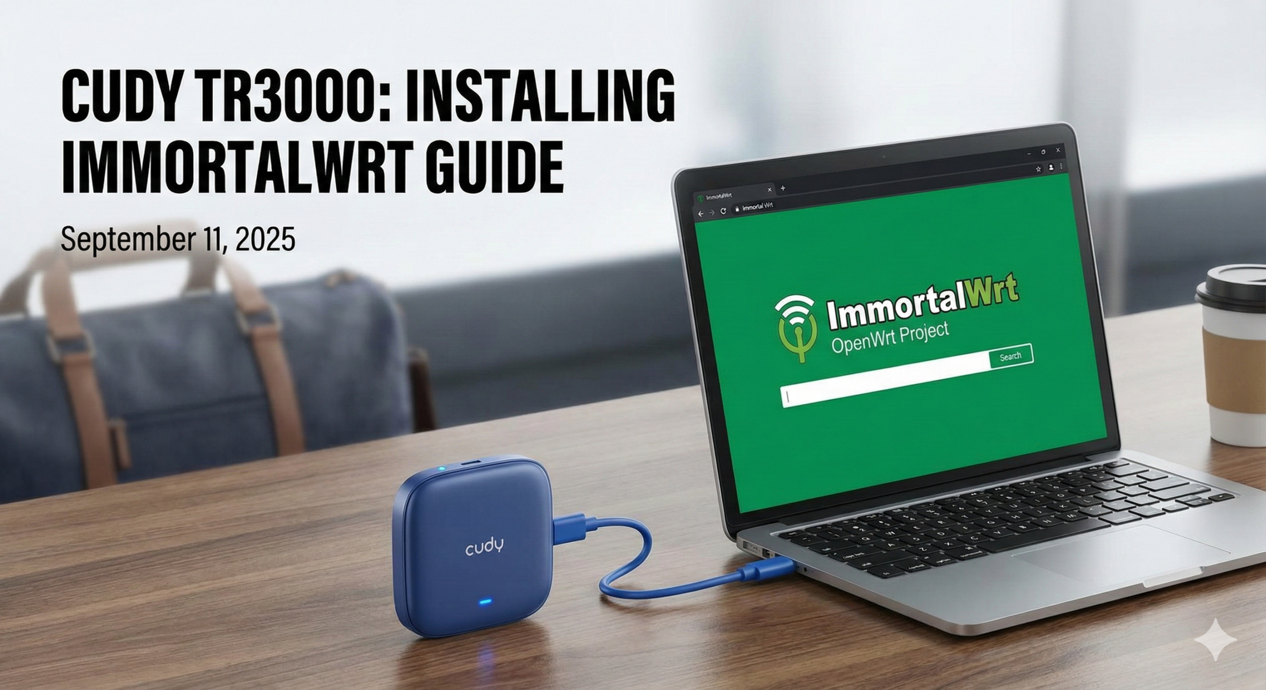 Cudy TR3000 v1 编译 ImmortalWrt 24.10 封面